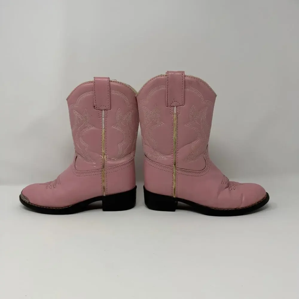 Durango Pink Western Cowboy Boots Kids Size 12D